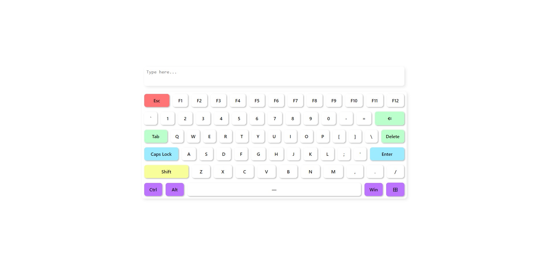 Virtual keyboard